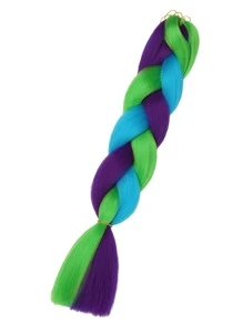1 pieza Trenza de pelo sintético largo - Multicolor - Ver 3