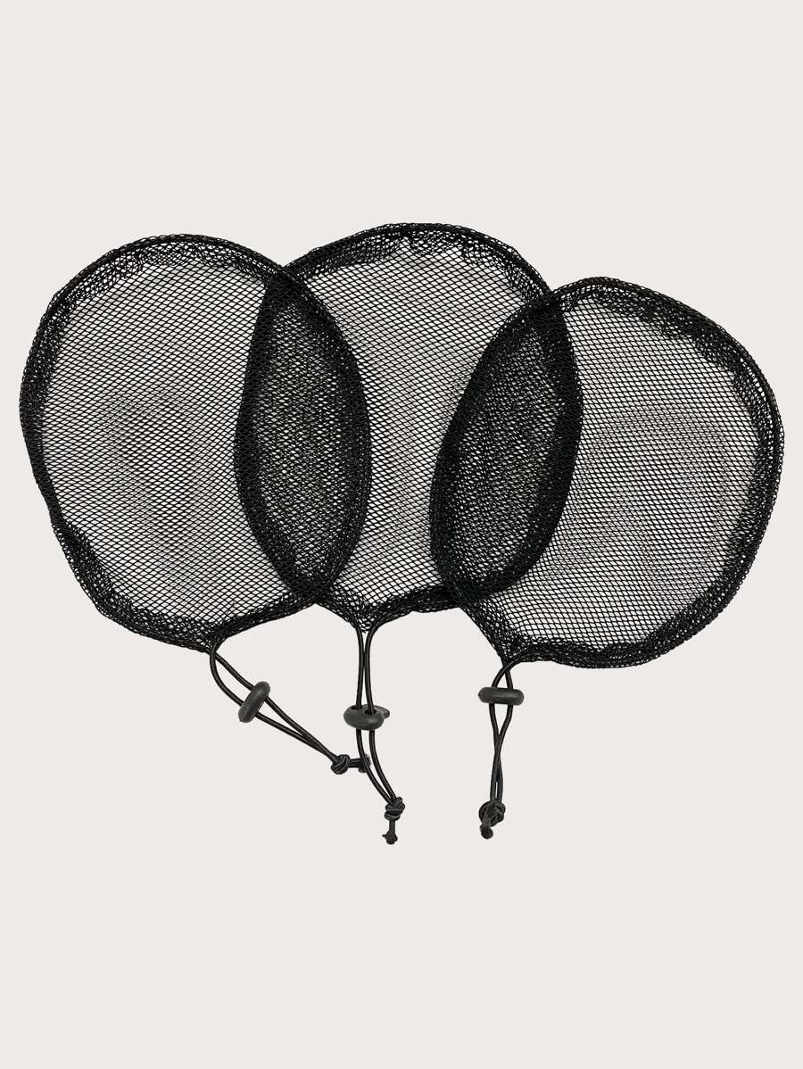 3pcs Mesh Wig Net Cap - Black - View 1