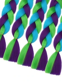 1 pieza Trenza de pelo sintético largo - Multicolor - Ver 6