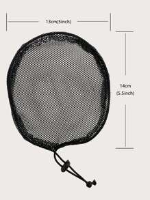 3pcs Mesh Wig Net Cap - Black - View 3