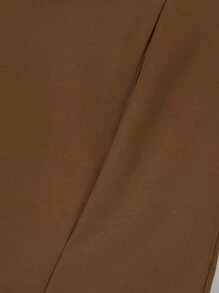 Manfinity Homme Men Lapel Neck Single Breasted Trench Coat - Coffee Brown - View 7