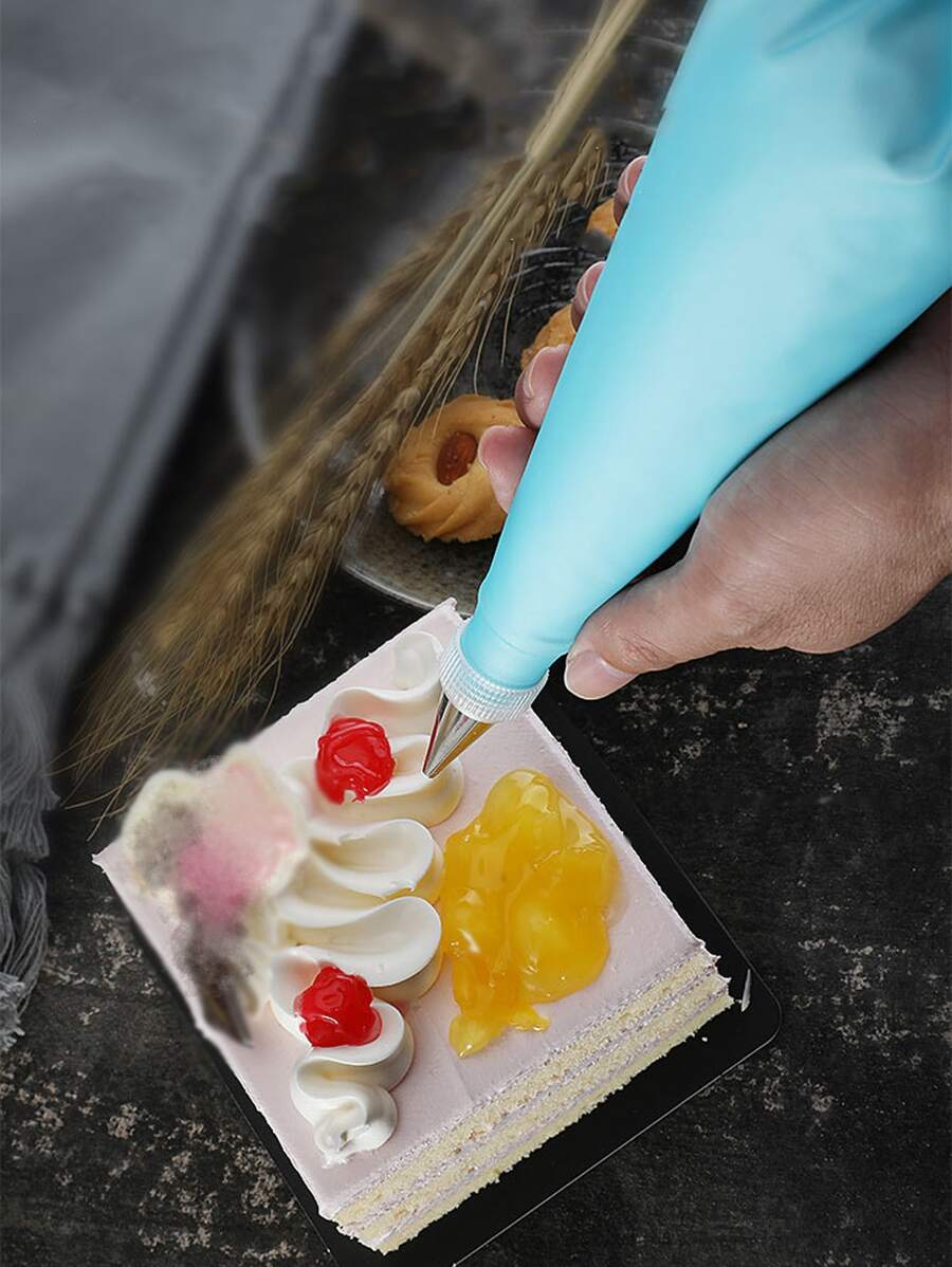 5pcs Solid Piping Bag - Blue - View 1