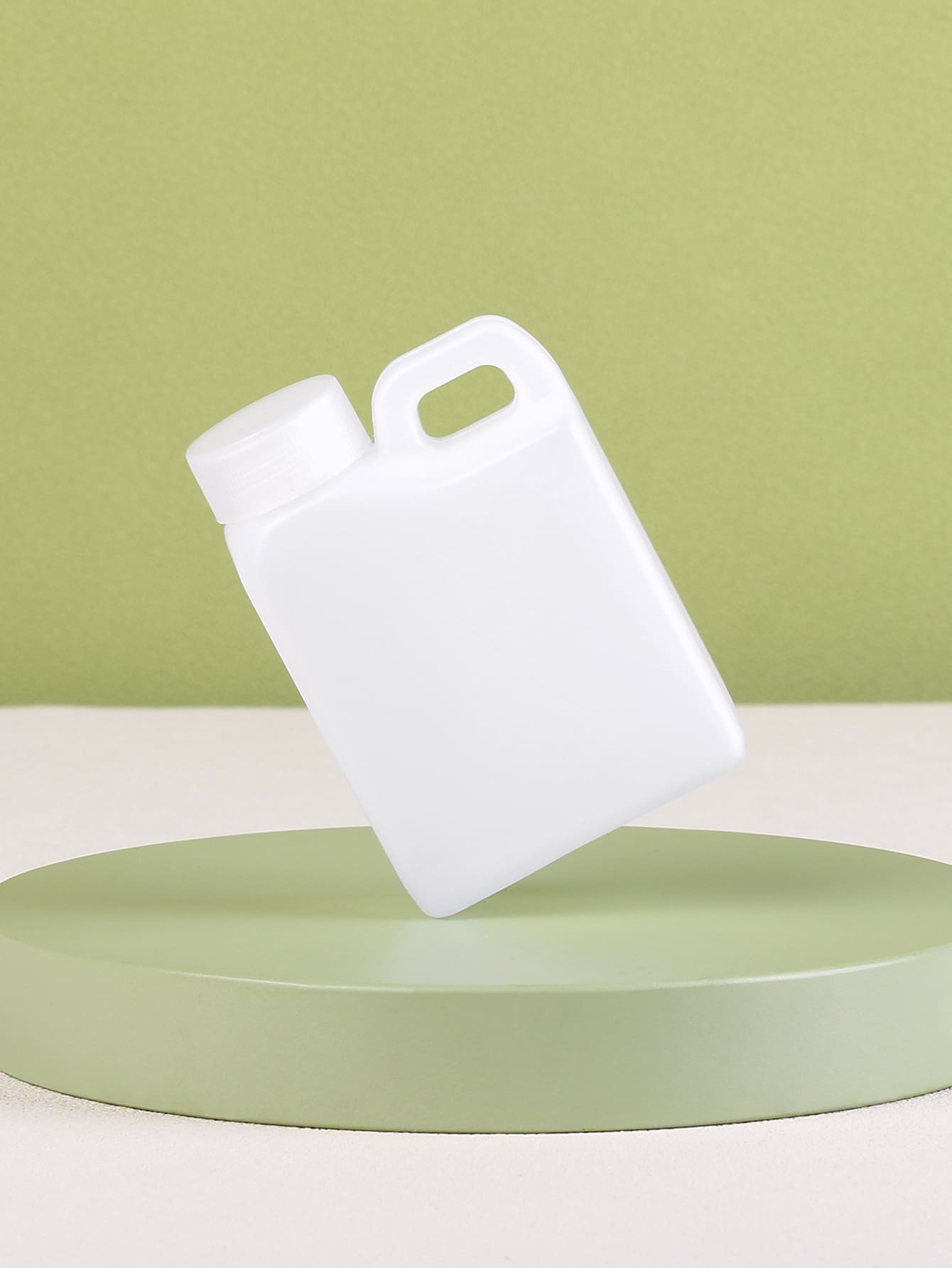 80毫升白色空方壺形狀旅行分裝瓶乳液液體 - 白色 - 查看 1