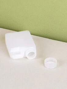 80毫升白色空方壺形狀旅行分裝瓶乳液液體 - 白色 - 查看 4