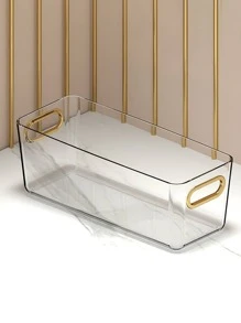 1 pieza Caja de almacenamiento de ropa interior de PET, estante de almacenamiento aleatorio simple y transparente, decoraciones de otoño, decoración de festivales, decoración de la habitación, decoración del hogar, decoración de otoño, decoración del dormitorio - transparente - Ver 5