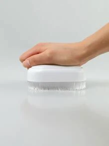 1pc Solid Clothes Cleaning Brush - White - View 5