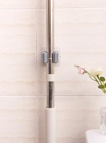 2pcs Mop & Broom Storage Rack - Grey - View 6