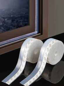 1roll Clear Door & Window Seam Sealing Strip, Multifunction Windproof Sealing Tape For Home - Clear - View 6