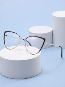 Cat Eye Eyeglasses - Black - View 1
