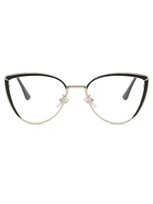 Cat Eye Eyeglasses - Black - View 2