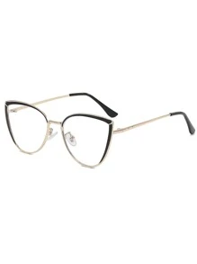 Cat Eye Eyeglasses - Black - View 4