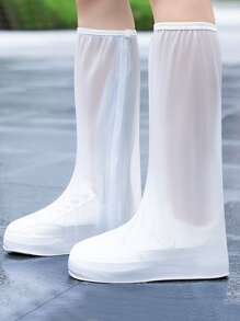 1pc Anti-slip Rain Boots Cover - White - View 1