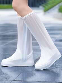 1pc Anti-slip Rain Boots Cover - White - View 4