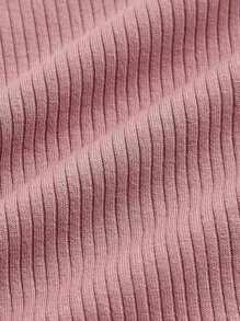 SHEIN MOD Vestido ajustado vinculado con aro con abertura delantera fruncido - Rosa vieja - Ver 4