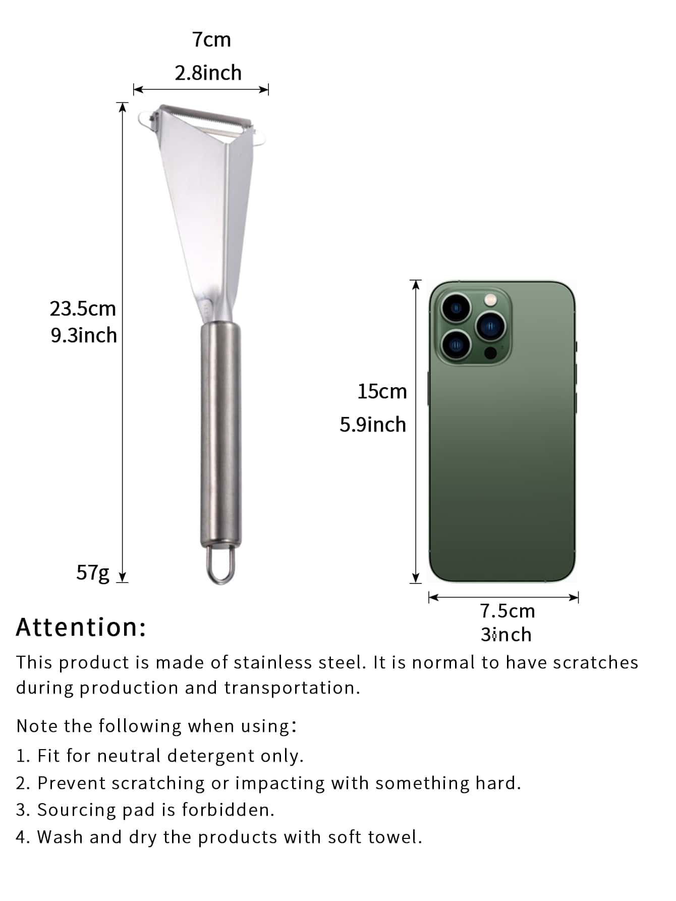 1pc Stainless Steel Fruit Slicer