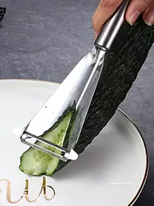 1pc Stainless Steel Fruit Slicer - Silver - View 5