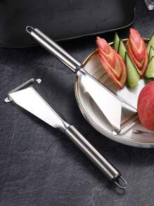 1pc Stainless Steel Fruit Slicer - Silver - View 6