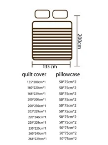 Solid Duvet Cover Set Without Filler - Blue - View 5