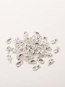 50pcs/set Lobster Clasp Jewelry Making Connector Kits For DIY Necklace Bracelet Chain Jewelry Accessories - Silver - View 1