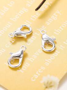 50pcs/set Lobster Clasp Jewelry Making Connector Kits For DIY Necklace Bracelet Chain Jewelry Accessories - Silver - View 3