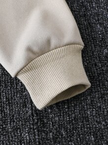 Boys Slogan Graphic Sweatshirt - Apricot - View 4