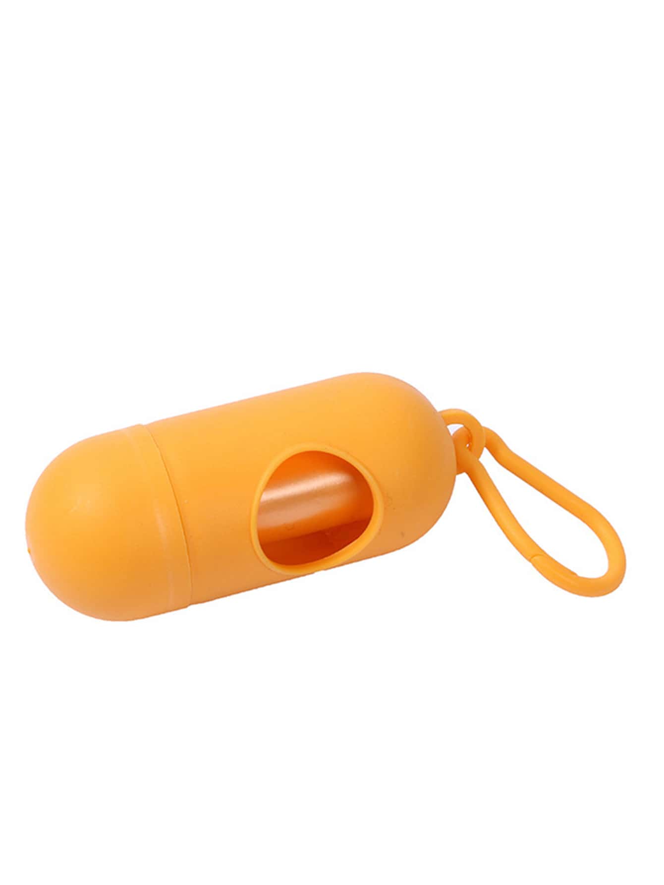 1 pieza Dispensador de bolsas para caca de mascotas portátil - Amarillo - Ver 1