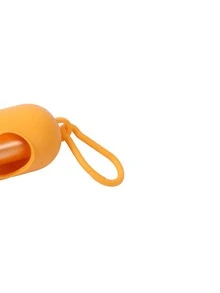 1 pieza Dispensador de bolsas para caca de mascotas portátil - Amarillo - Ver 3
