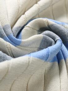 Manfinity Homme Men Stripe Pattern Polo Neck Knit Top - Multicolor - View 4