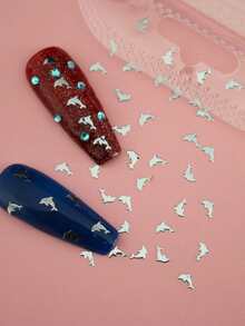 1pack Dolphin Design Nail Art Decoration - Multicolor - View 2