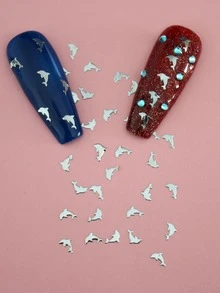 1pack Dolphin Design Nail Art Decoration - Multicolor - View 4