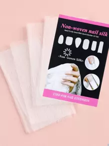 FULL BEAUTY 10pcs Nail Repair Fiberglass Silk Wrap Self Adhesive Anti Damage Diy Strong Protect Reinforce Extension Sticker,Nail Repair Reinforce Nail Protector Nail Art Tool For Home Use Or Salon - White - View 1