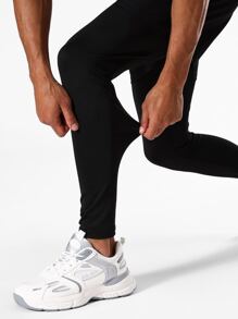 Playera Deportiva De Manga Raglán Para Hombre Y Pantalones Deportivos 2 En 1, Traje Atlético, Chándal - Multicolor - Ver 4