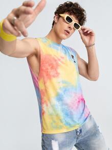 Manfinity RebelGame Tops Nam Cà vạt nhuộm Nhiệt đới Giải trí - Nhiều màu - Xem 3