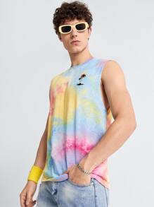 Manfinity RebelGame Tops Nam Cà vạt nhuộm Nhiệt đới Giải trí - Nhiều màu - Xem 4