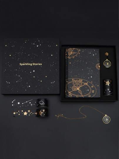 1件套燙金裝飾用品筆記本