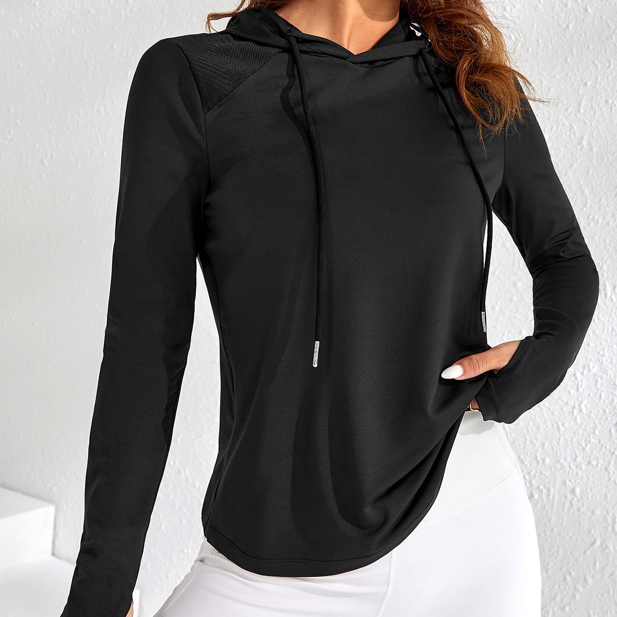 Sudadera deportiva con capucha y cordón, sudaderas de otoño