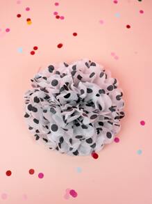 6 Cái/bộ Khăn Giấy Pom Pom, Họa Tiết Chấm Bi Hoa Giấy Bóng Cho Bữa Tiệc - màu đen - Xem 1