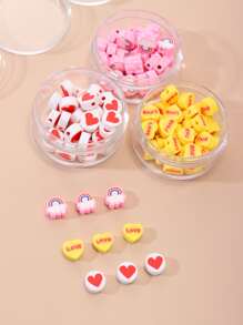 3boxes Letter Graphic Heart Design DIY Bead - Multicolor - View 1