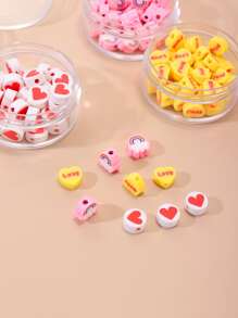 3boxes Letter Graphic Heart Design DIY Bead - Multicolor - View 2