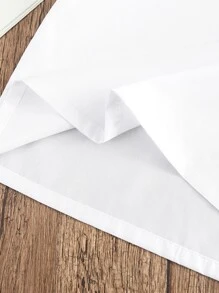 SHEIN 小女童提花蕾絲彼得潘領泡泡袖襯衫