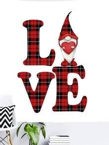 1pc Gonk Print Decorative Tapestry - Multicolor - View 4