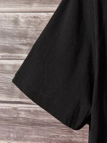 Manfinity VCAY Men Cotton Playing Card Print Tee - Black - View 4