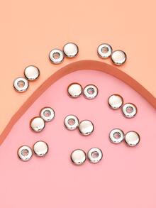 20pcs Round DIY Jewelry Accessory - Silver - View 3