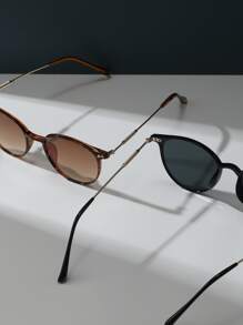 2pairs Tortoiseshell Round Frame Sunglasses Travel Accessories Boho Sunglasses Beach Sun Glasses,School Beach Accessories For Women Sun Glasses Sunglasses Shades Basics And Suit For Sweater Jeans Sweatpants Hoodie Jackets Dress And Long Sleeve Shirt Fashionable Shade Elegant Outfit Family Outings Travel Vacation Holiday For Summer Beach Vacation,Outdoor,Travel