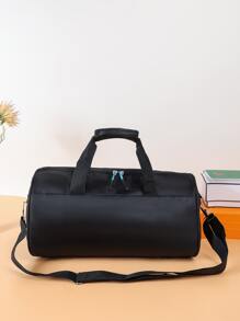 1 件女士时尚手提包，适合旅行、健身沙滩包，适合夏季返校旅行，适合度假旅行必备品，适合露营的健身包，适合夏季度假的配件，适合巡航的必备品，适合徒步旅行的旅行收纳袋，适合医院的旅行配件，适合露营的旅行包，适合手提箱的旅行包，过夜包，行李袋，周末包，行李袋，随身携带包，大学包，行李袋，周末包，冬季 - 黑色 - 查看 2