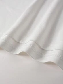 Claim Dot Loose Fit Men's Slogan & Mountain Print T-Shirt - White - View 6