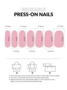 3sheets Letter Graphic Nail Art Sticker & 1pc Nail File - Multicolor - View 4