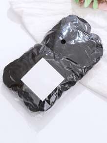 50 piezas Goma de pelo unicolor al azar - Negro - Ver 3