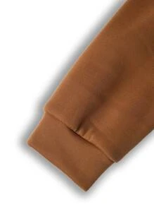 Manfinity Hombres Pullover térmico con estampado de letra de color combinado - Multicolor - Ver 3