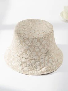 Hoa Văn Rhinestone Chữ Trang Trí Mũ Bucket - Nhiều màu - Xem 6